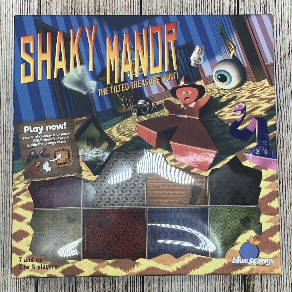 Shaky Manor Board Game Tilted Treasure‎ Hunt By Blue Orange